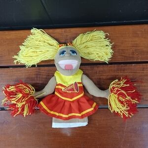 Melissa & Doug Cheerleader Megan Pompomovich Hand Puppet Pretend Play (No Stick)